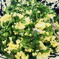 Fresh Corn & Arugula Salad