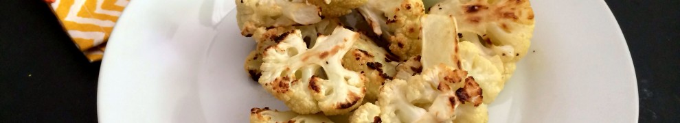 Roasted Cauliflower With Garlic, lemon and Tahini Sauce