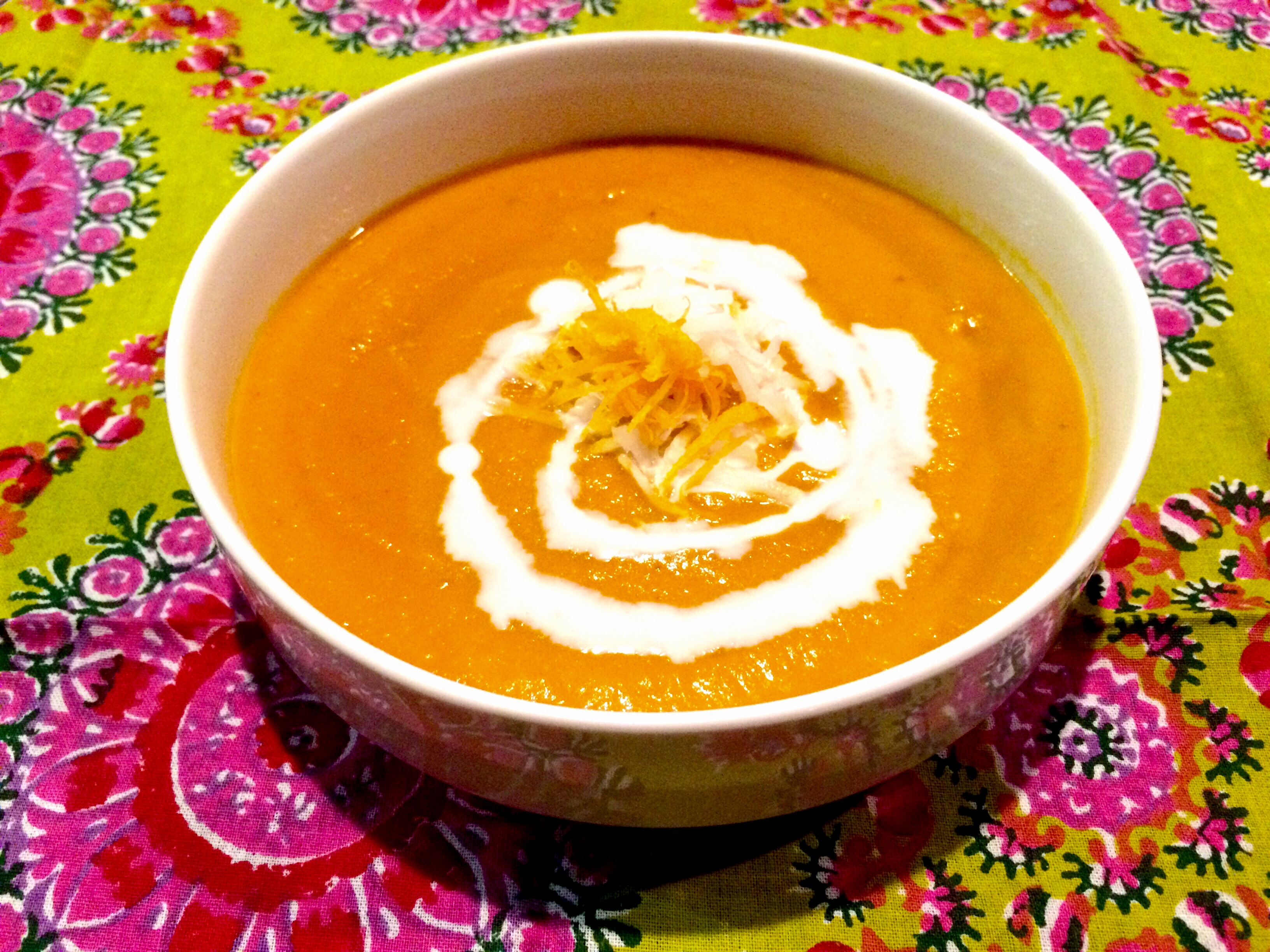Thai Carrot Ginger Coconut Soup