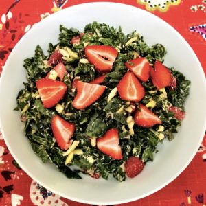 Kale, Strawberry & Coconut Salad