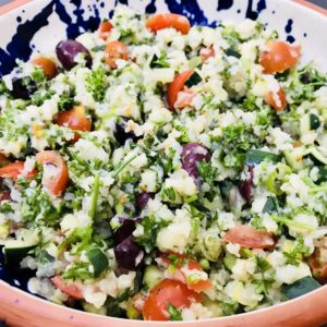 Cauliflower “Rice” Tabbouleh