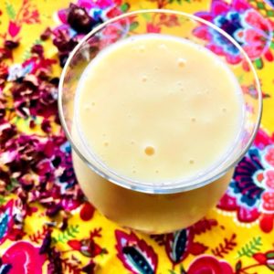 Vegan Mango Lassi with Rose Water
