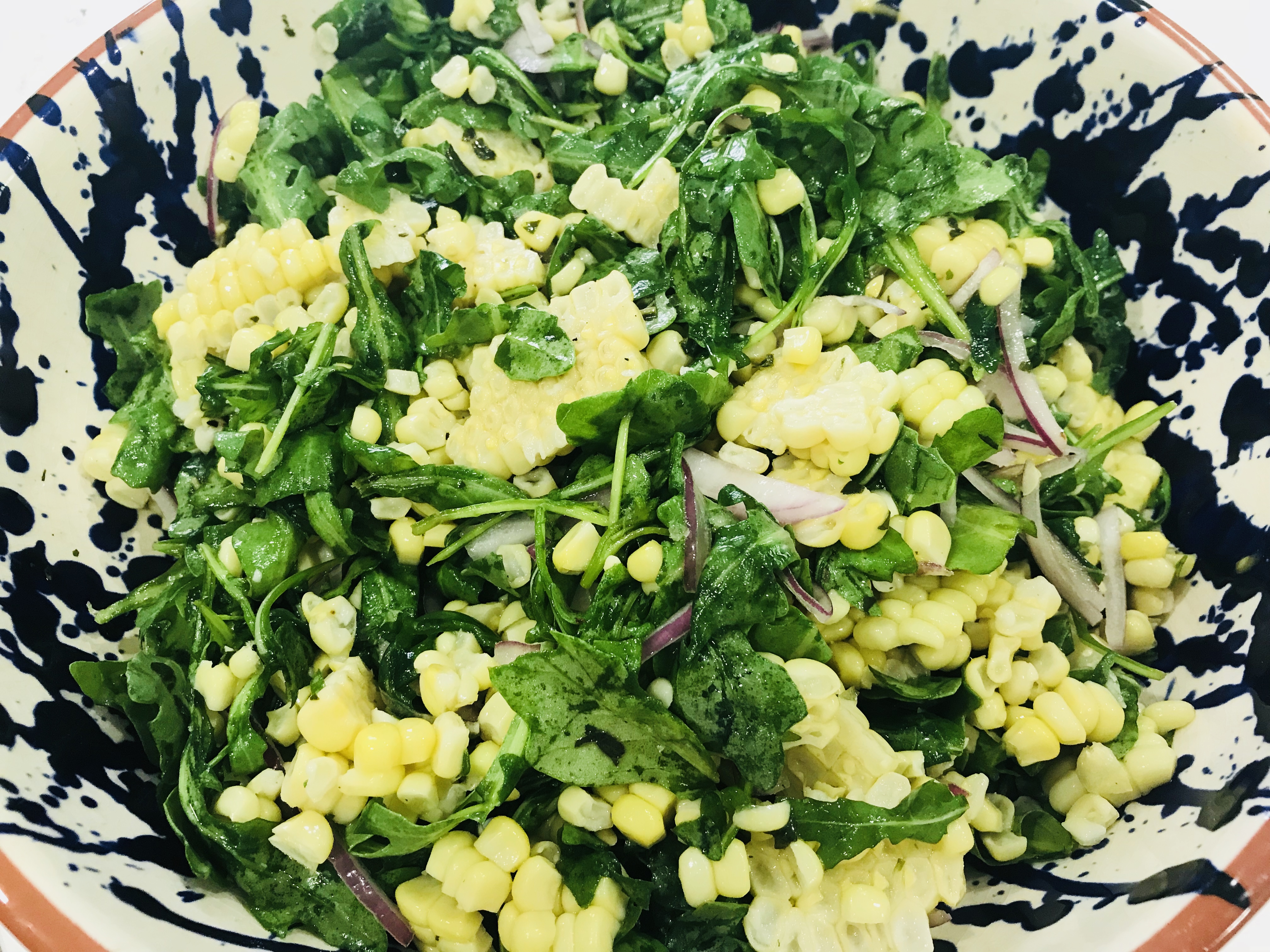 Corn and Arugula Salad